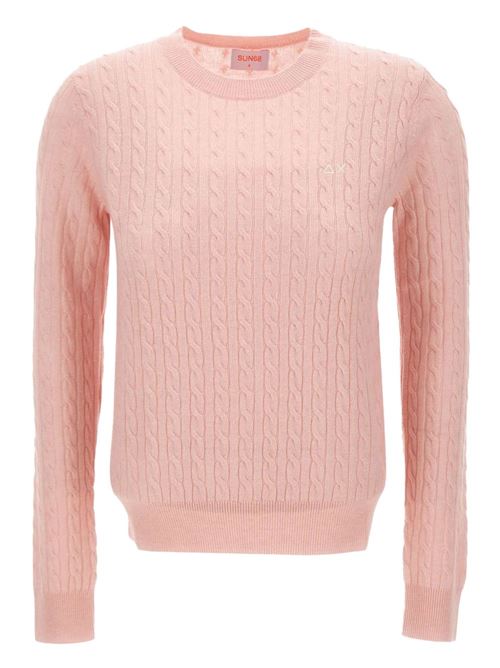 Maglia donna girocollo rosa SUN 68 | K4524704